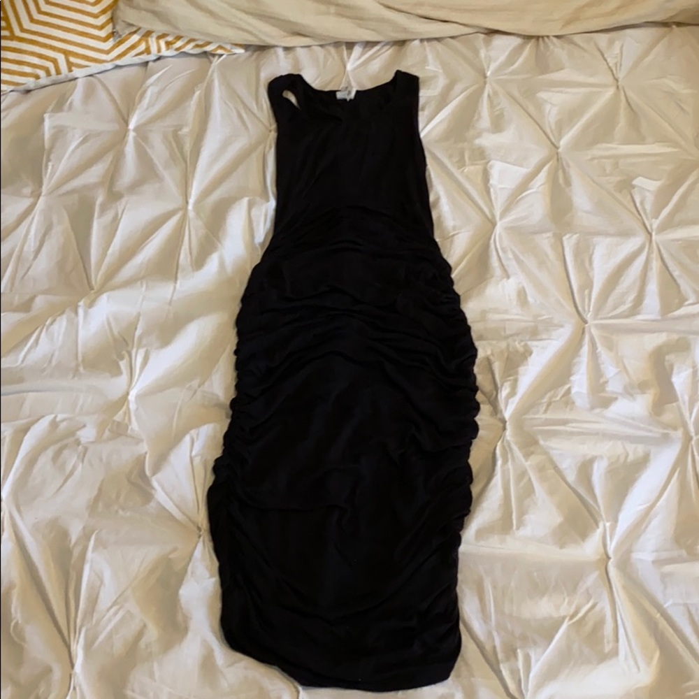VICI RUCHED BODY CON DRESS SIZE M